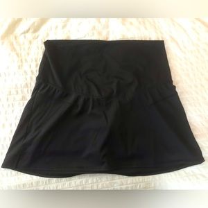 Extra high-rise maternity skort